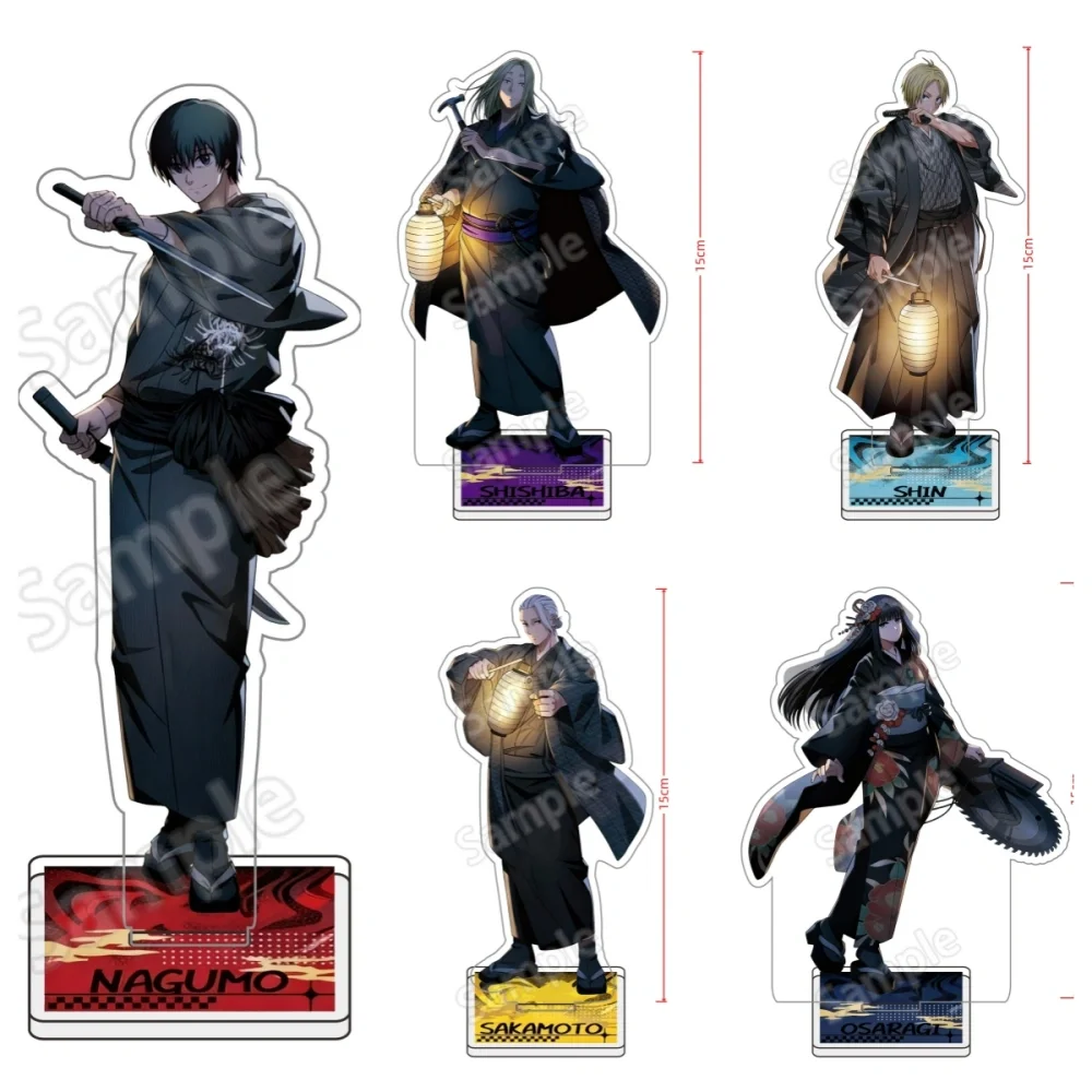 

SAKAMOTO DAYS Acrylic Stand Model Plate Keychain Set Shin Asakura Taro Sakamoto Anime Figure Desk Decoration Collection for Fans