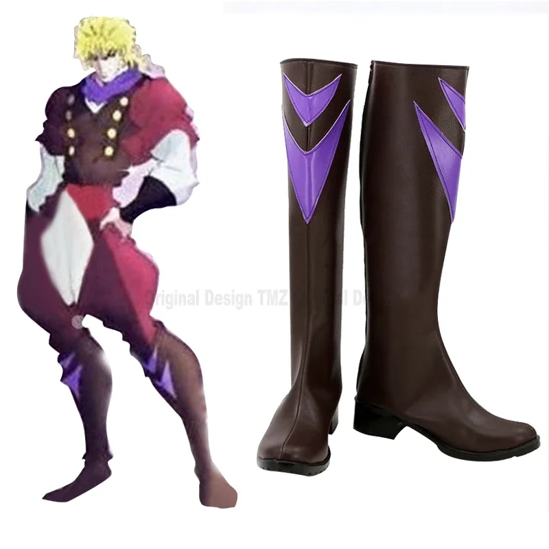 Jojo's Bizarre Adventure Dio Cosplay Shoes Boots Superhero Halloween Carnival Party Costume Accessories