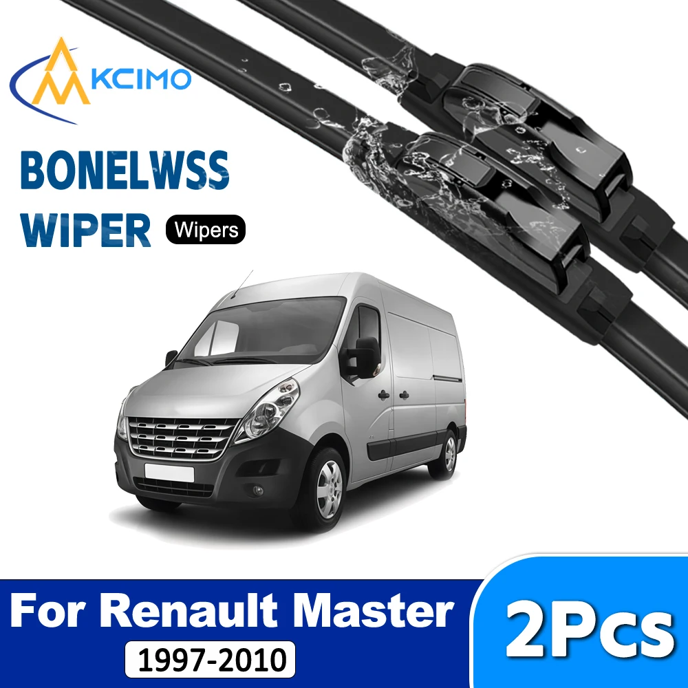 Front Windscreen Wipers 2pcs Set For Renault Master 1997-2010 Clean Windshield Wiper Blades Replacement for Auto Driving