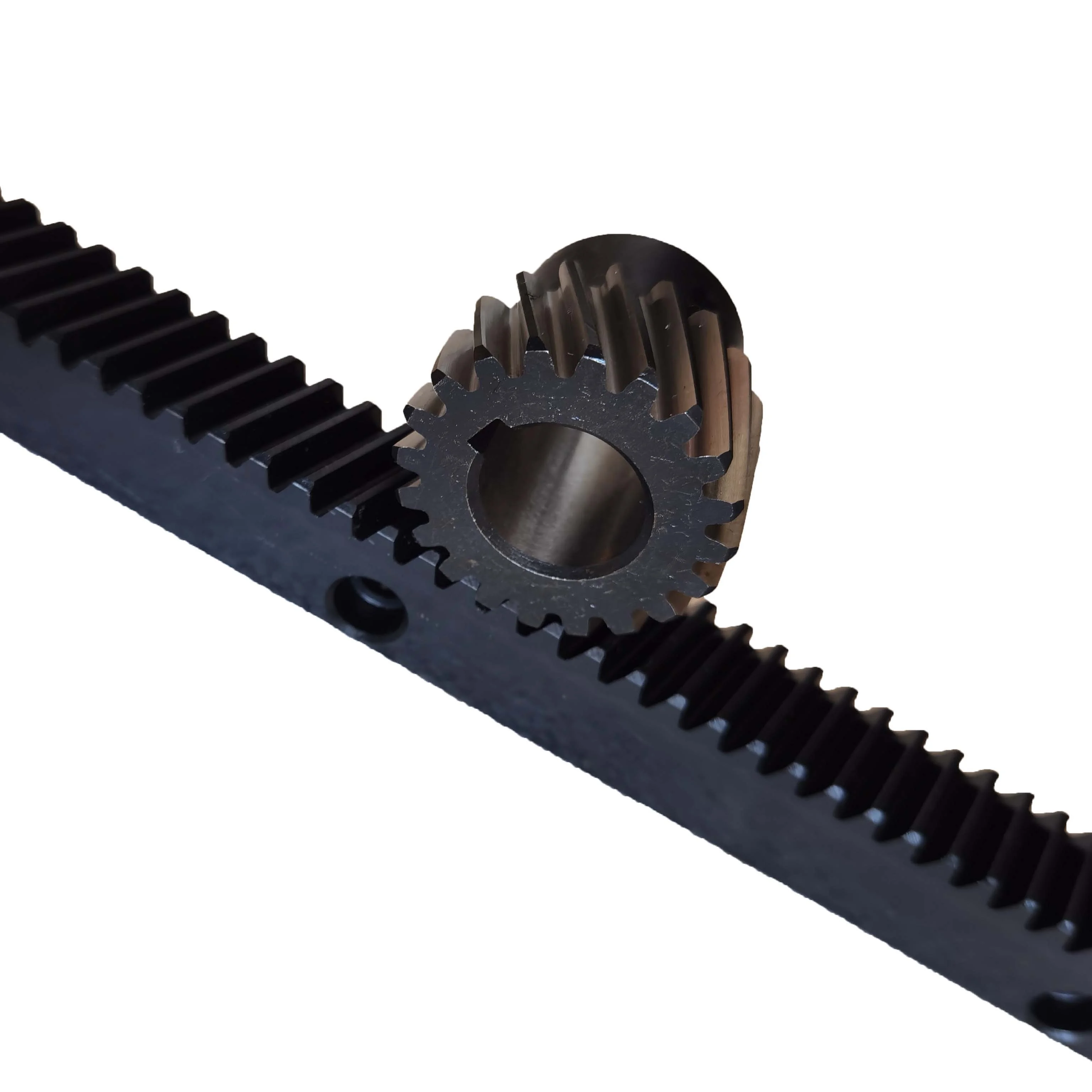 Factory Hot Sale High Precision Made CNC 1.25M 1.5M  2M Helical Spur Straight Round Steel Gear Rack and Pinion