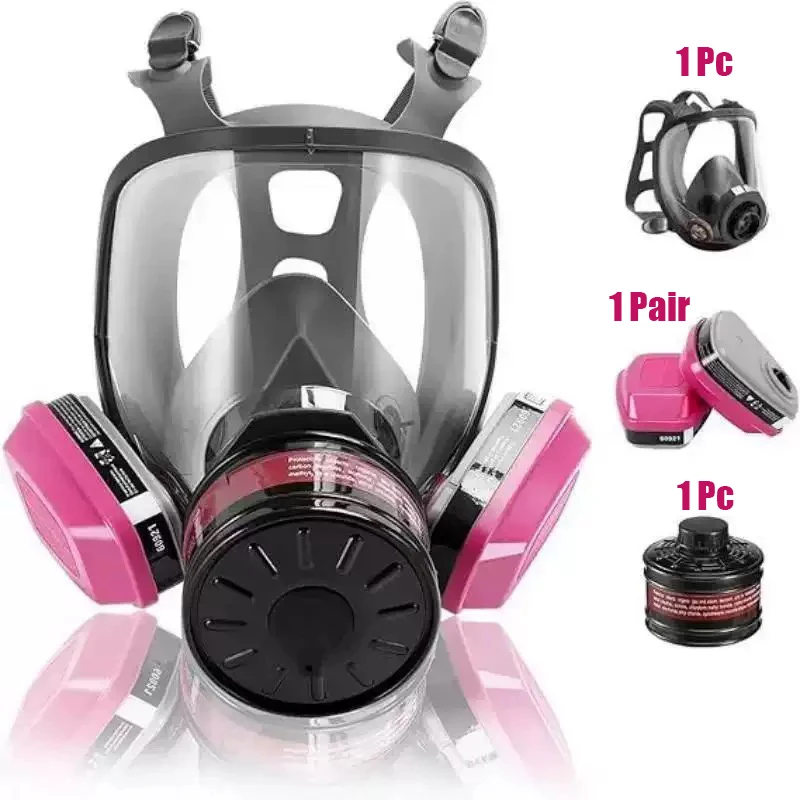 dual-purpose-three-port-full-face-respirator-with-filter-cartridge-compatibility-for-paint-and-dust-protection