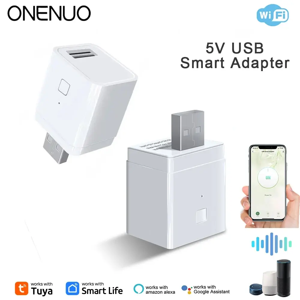 Tuya WiFi Mini Micro USB Adaptor 5V WiFi USB Power Adaptor Smart Timing Charge Plug for Alexa Google Assistant Yandex Alice