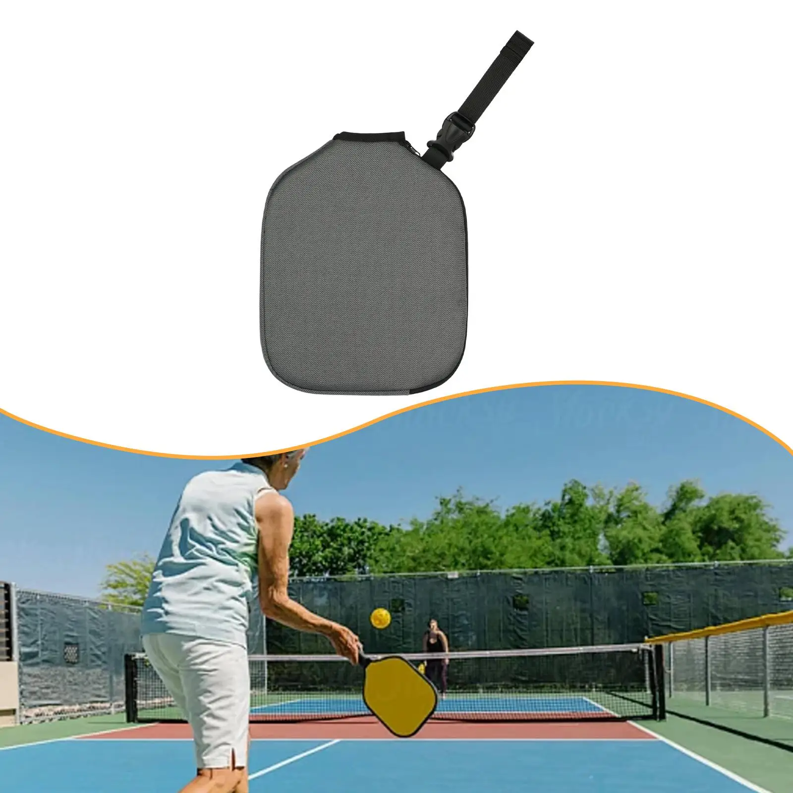 

Paddle Cover Gift Protective Pouch Protection with Handle Strap,Premium Storage Pickleball Head Cover,Racket Case Racket Sleeve