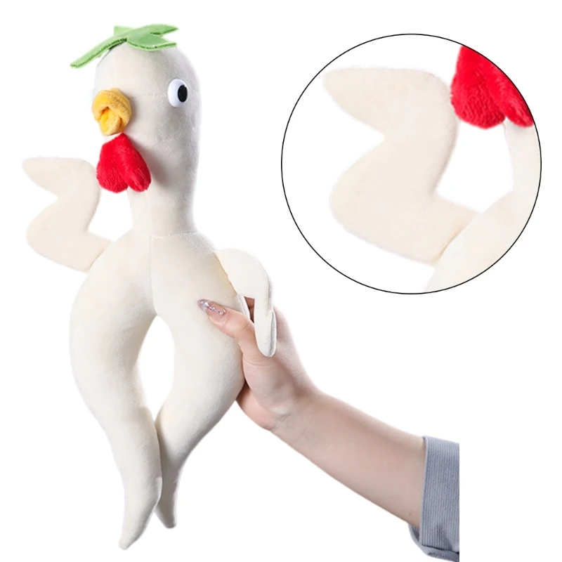 Stress Toy Ginseng Plush Hand Squeeze Keyring Charm Kids Prizes Keychain Funny Chicken Ginseng