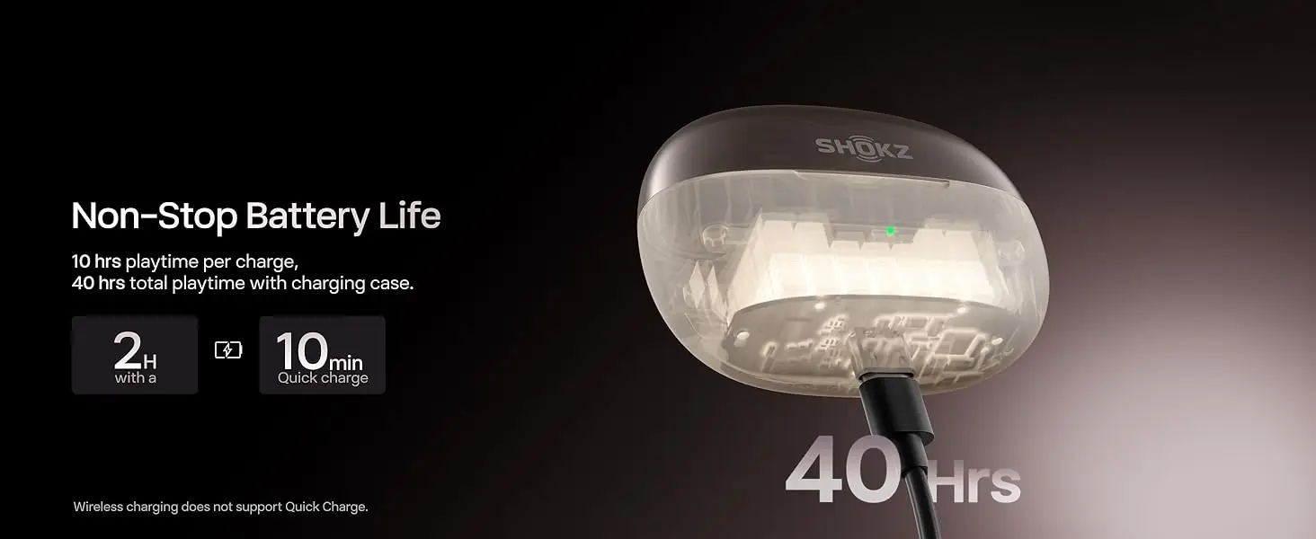 【LOCAL+】SHOKZ OpenDots ONE E310 Open Wireless Bluetooth-Headset V5.4 mit Mikrofon, Dolby-Sound, wasserdicht, lange Akkulaufzeit, neu – Detail 9