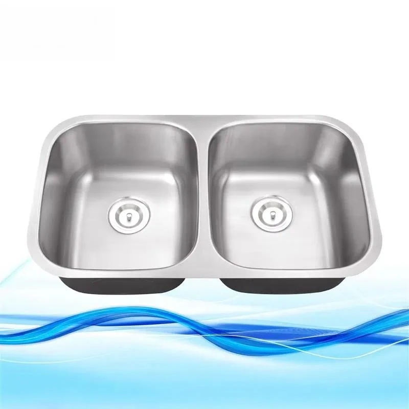 Undermount Double Bowl Kitchen Sink 3118 Stainless Steel CUPC Certified Modern Design Durable Easy Clean Large Capacity