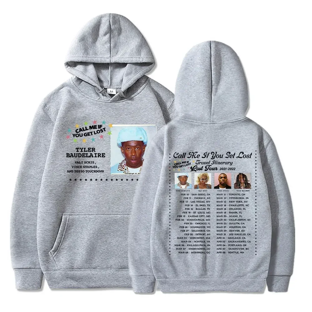 Call Me If You Get Lost Tour Hoodies Tyler The Creator Printed Streetwear Men Women Fashion Sweatshirts Oversized Hip Hop Hoodie