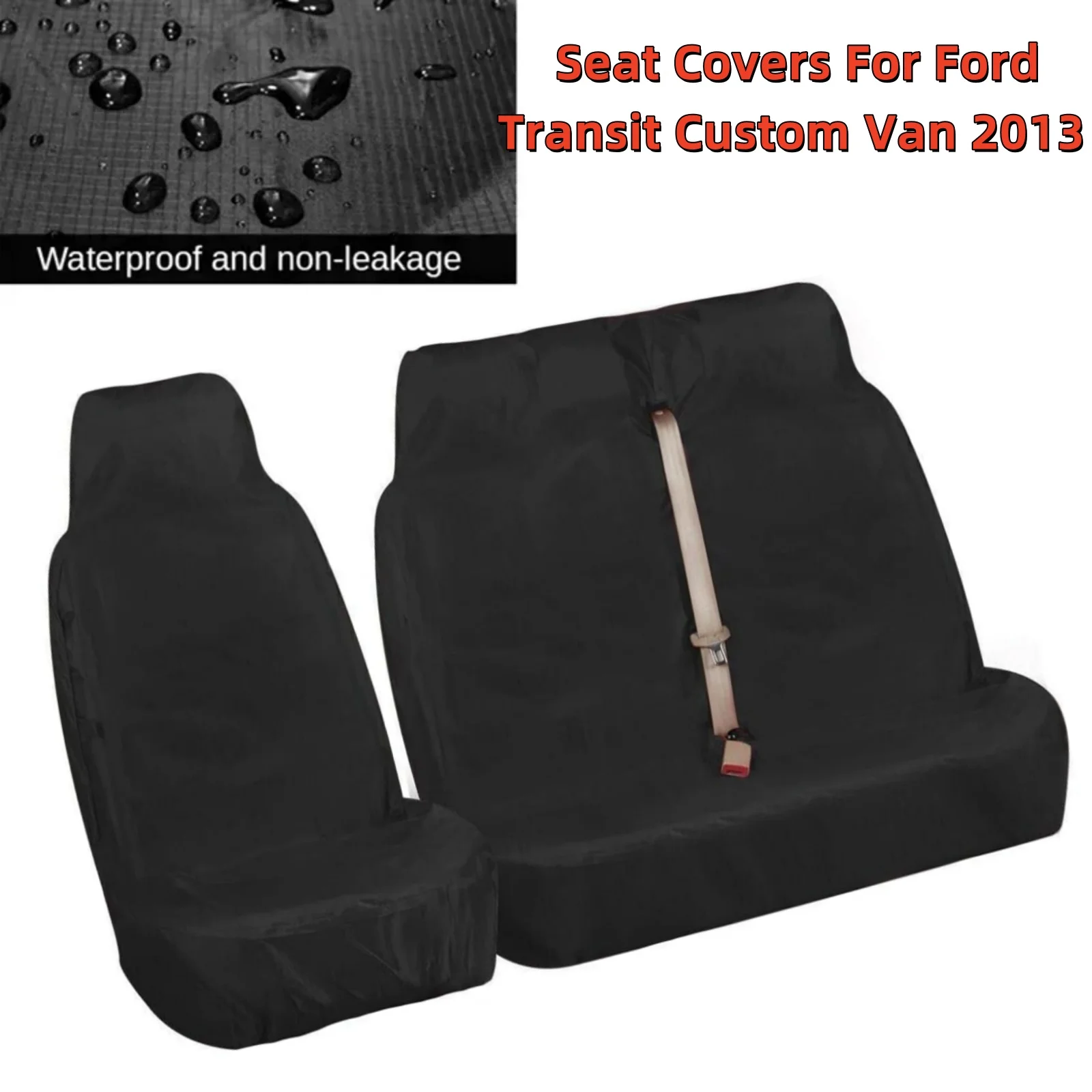 

2+1Car Seat Covers Universal For Ford Transit Custom Van 2013 ONWARDS Driver & Double Wear Resistant Auto Interior Accessories