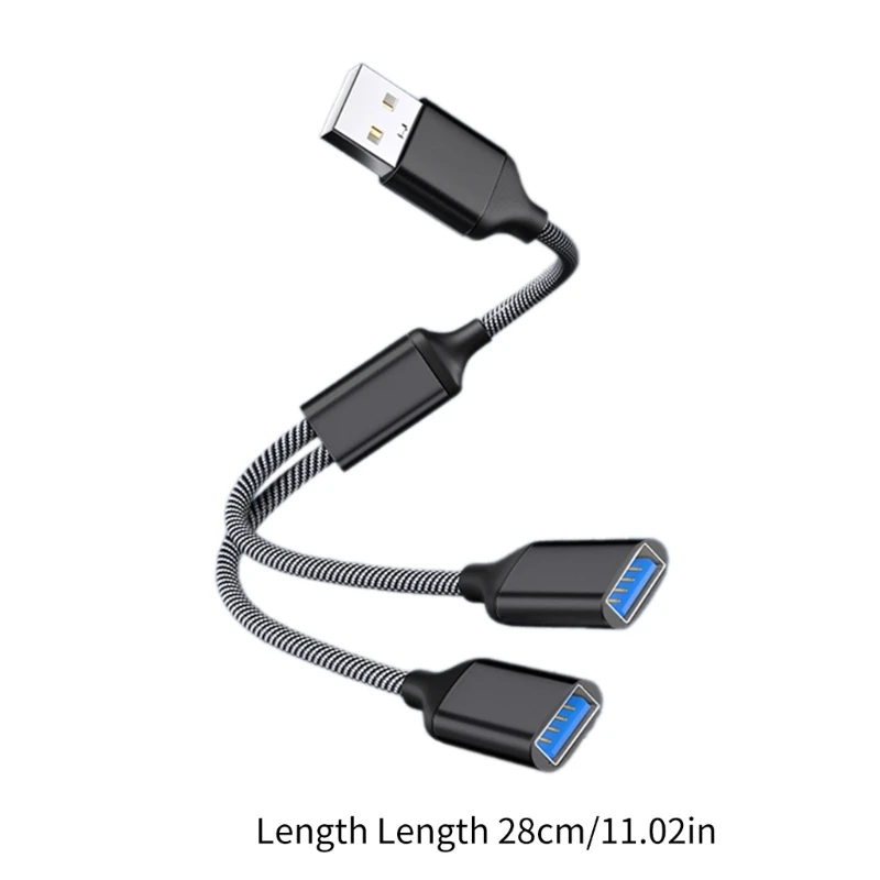 Conveniently USB Y Splitter Cable Converter Expand Your USB Capabilities