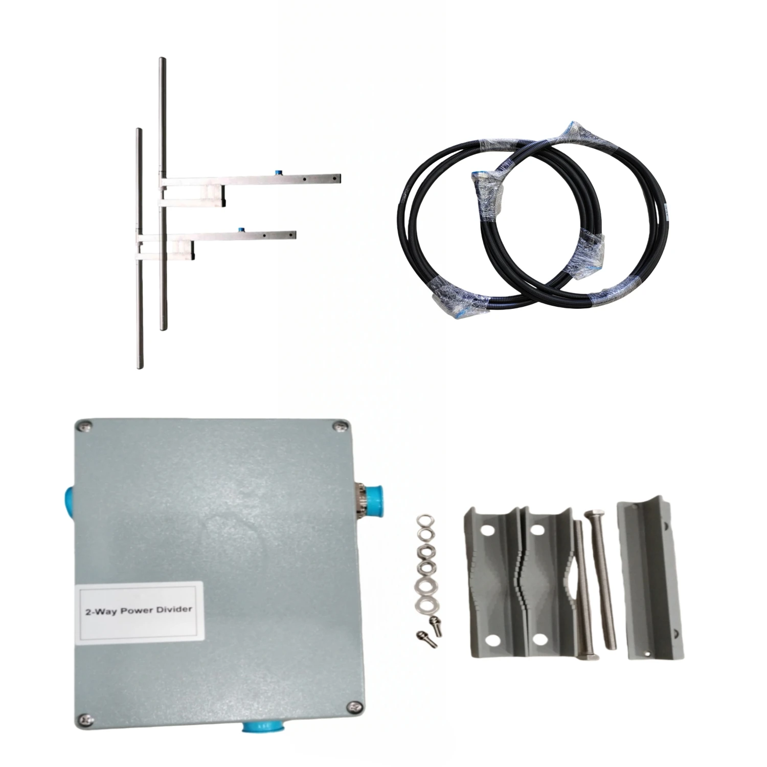 

YXHT 2-bay FM Dipole Antenna ( 2 Pcs of 1-bay Antenna + 2-way Power Divider + Connected Wires )