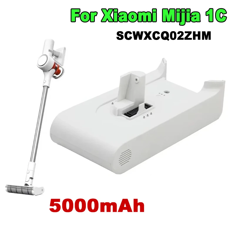 NEW 5000mAh For Xiaomi Handheld Cordless Vacuum Cleaner Accessories 1C SCWXCQ02ZHM Vacuum Cleaner Replacement 25.2V Battery Back