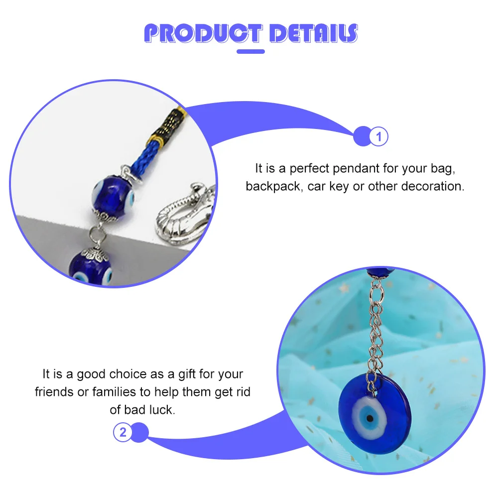 

Blue Evil Eye Pendant Wall Hanging Decor Turkish Style Bedroom Room Living Room Wedding Gift Lucky Charm Housewarming