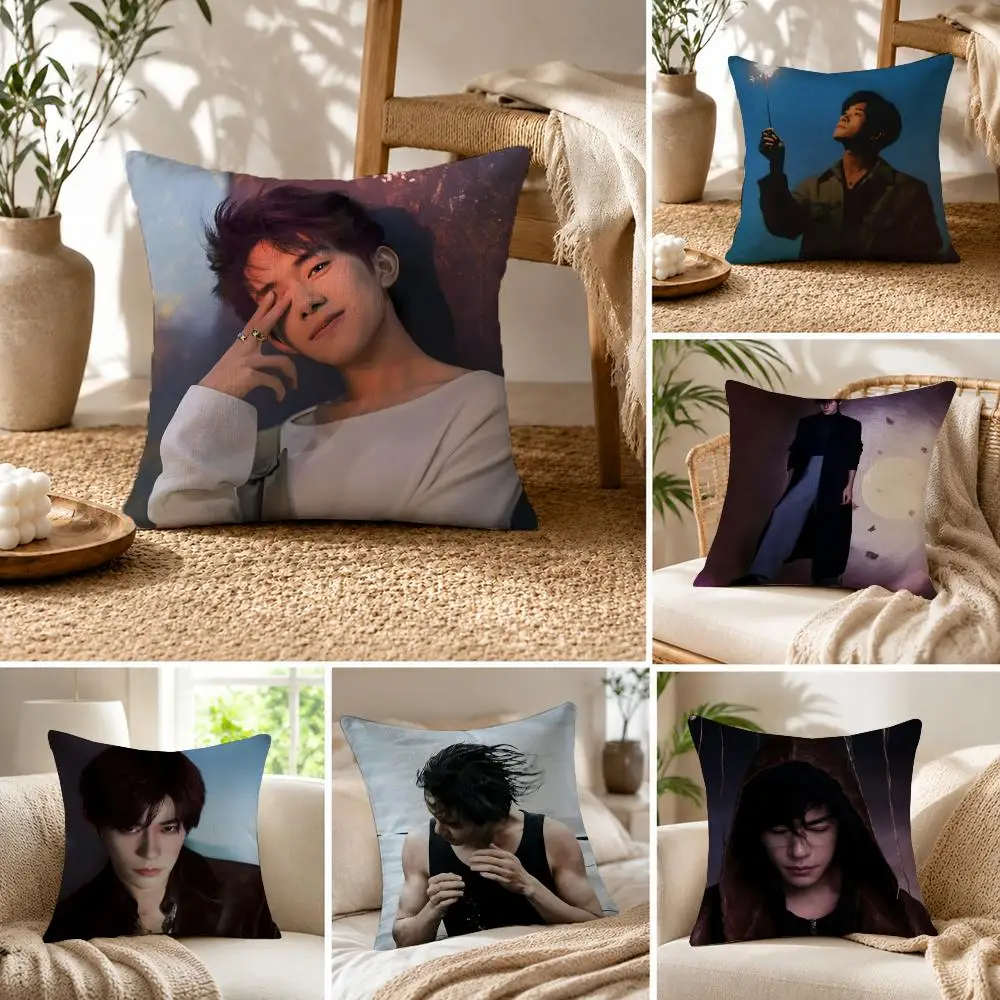 Actor Jackson Yee Cushion Cover Soft Printed Cushion Cover, Durable Easy-Clean for Multi-Scenario Use