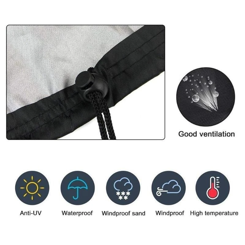 

D8KF Garden Balcony Chaise Longue Shed Sunshade Waterproof 210D Oxford Outdoor