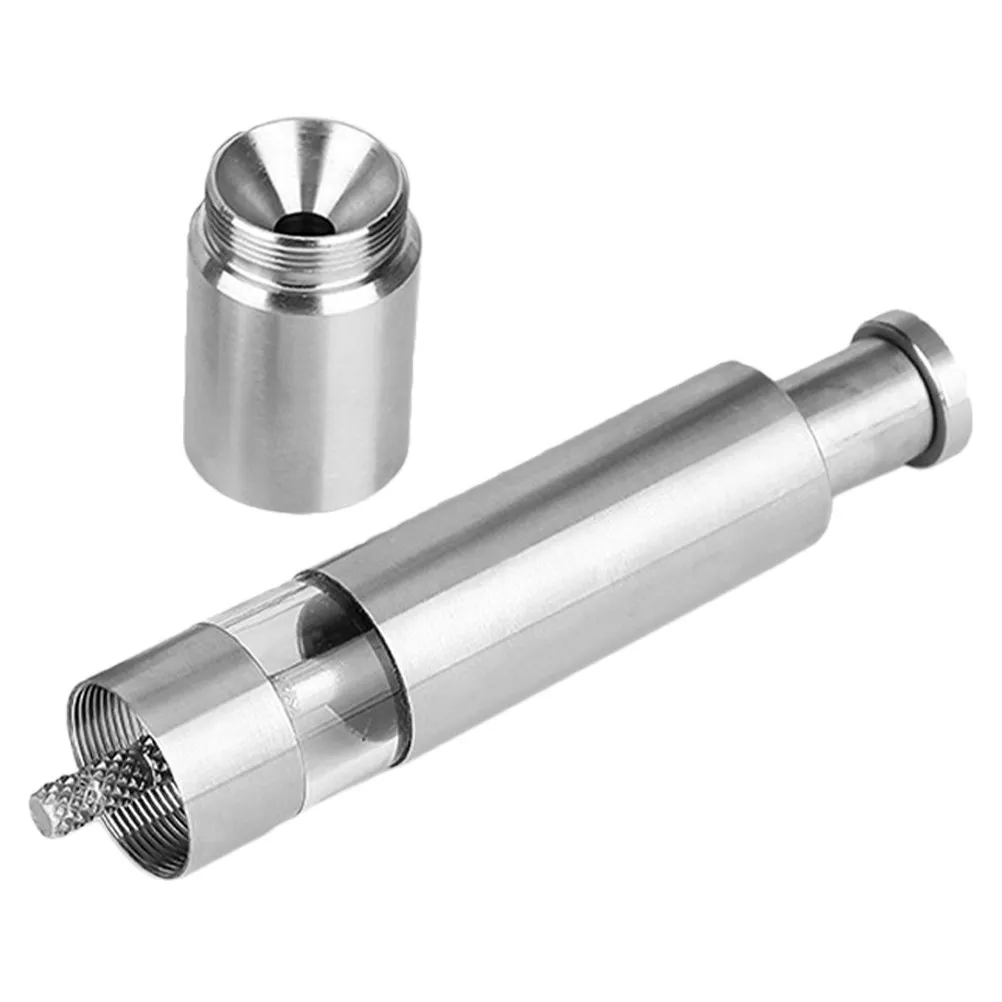 Stainless Steel Manual Salt Pepper Grinder Refillable Mill Thumb Push Hand Operation Kitchen Gadget