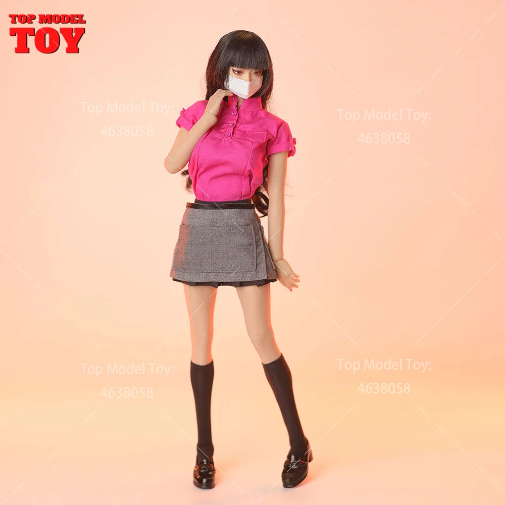 JO24X-03 1/6 Fast-food Waitress Costume Clothes Model Fit 12'' JO Asian European Female Soldier Action Figure Body Dolls Toys