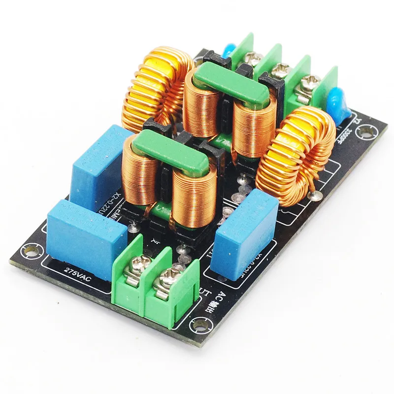 3-stage EMI 3-section EMC AC Filter, Differential Mode, Common Mode, High-current Electromagnetic Interference Power Amplifier