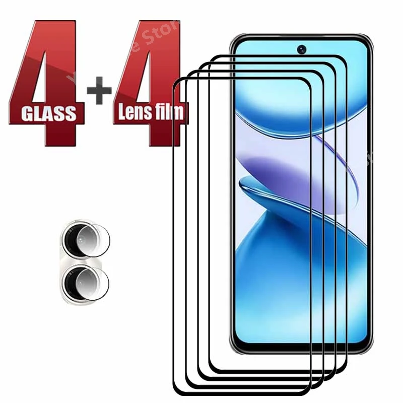 

4+4 Phone Glass For Infinix Smart 9 Screen Protector Full Cover For Infinix Smart 9 HD Soft Camera Lens film