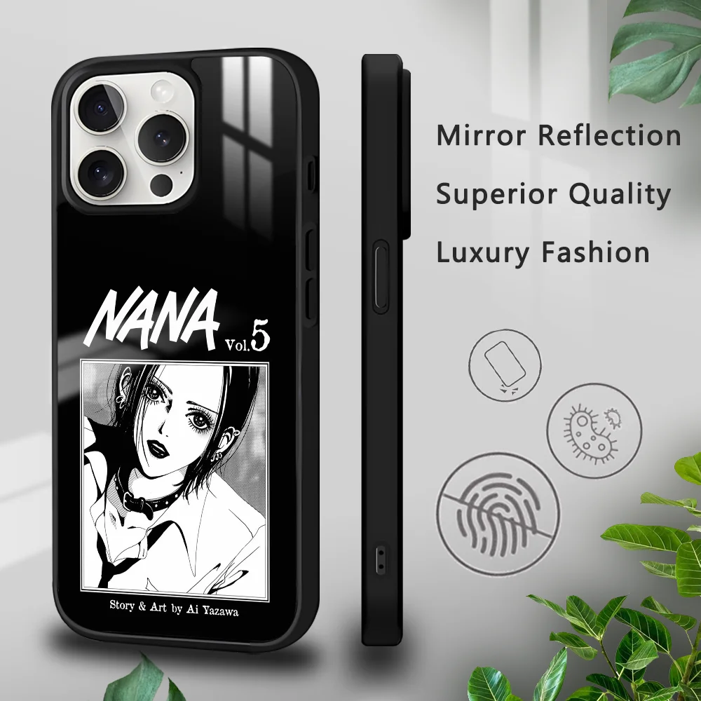 

Anime N-Nana Osaki Phone Case For iPhone 16 15 14 13 12 11 Pro Xs Max Mini Plus Celulares Hard Funda