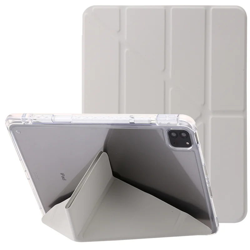Funda For iPad Air 13 Pro 13 2024 Case With Pen Holder Acrylic Clear Hard Back Stand Smart Case For iPad Air 11 Pro 11 2024 Case