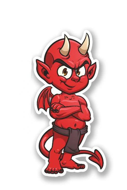 

Red Devil Vinyl Sticker Decal Motorbike Bike Helmet Laptop Decoration Car Sticker Waterproof Accessories