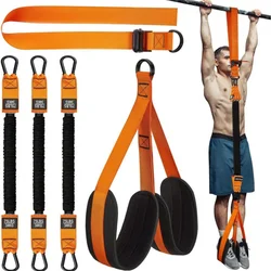 Pull-up power with auxiliary strap trainer elastic rope pull bar fitness indoor home pull-up booster stripe auxiliary band latex