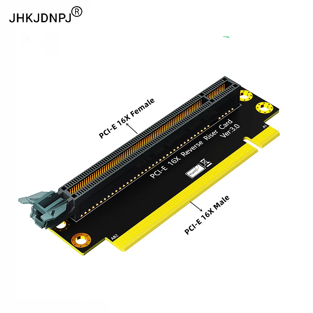 PCI-e 16X 3.0 90 Degree Reverse Male to Female Riser Card For 2U Server (Installation Direction towards CPU)