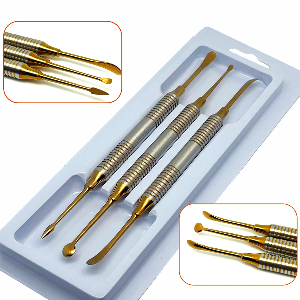 Dental Implant Periosteal Elevator Set Separator Splitter Tool for Reflecting Retracting Titanium Tissue Surgical Instrument