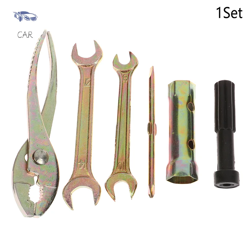 

1Set Universal Motorcycle Repair Tool Motorbike Wrench Tools Plug Screwdriver Sleeve Pliers Wrenches Kit Accessories