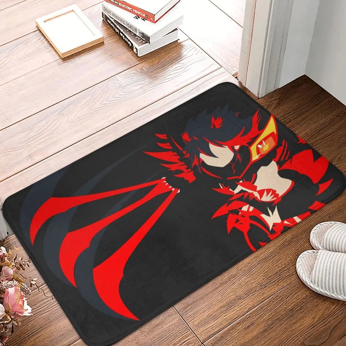 Kill la Kill Anime Bath Non-Slip Carpet Minimalist Ryuko Flannel Mat Welcome Doormat Floor Decor Rug