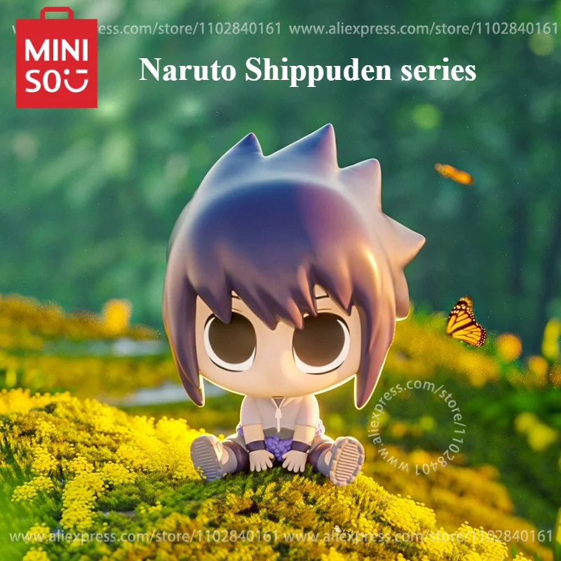 

MINISO Blind Box Naruto Shippuden Series Children's Toys Cartoon Peripheral Sitting Position Decoration Model Kawaii Hand Gift