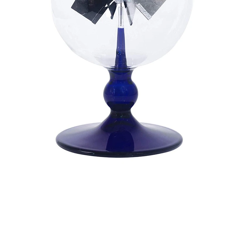 Biru Tenaga Surya Radiometer Energi Sinar Matahari Crookes Berputar Baling-Baling Kincir Angin Hadiah Dekorasi Meja Rumah