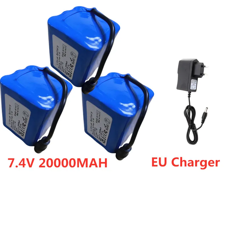 V020 V060 GPS قارب طعم صيد بطارية 7.4 فولت 13600 مللي أمبير 20000 مللي أمبير بطارية ل V060 160 نقطة GPS التعشيش قارب V050 قارب البطارية لعبة #2