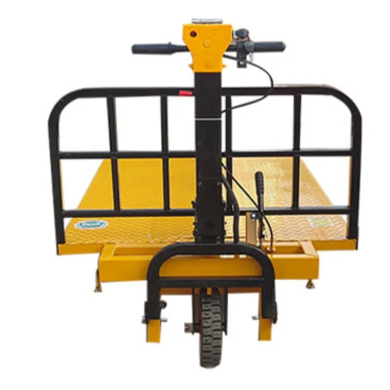 Electric 3 wheel flatbed truck construction site warehouse hand truck breeding feed transport vehicle