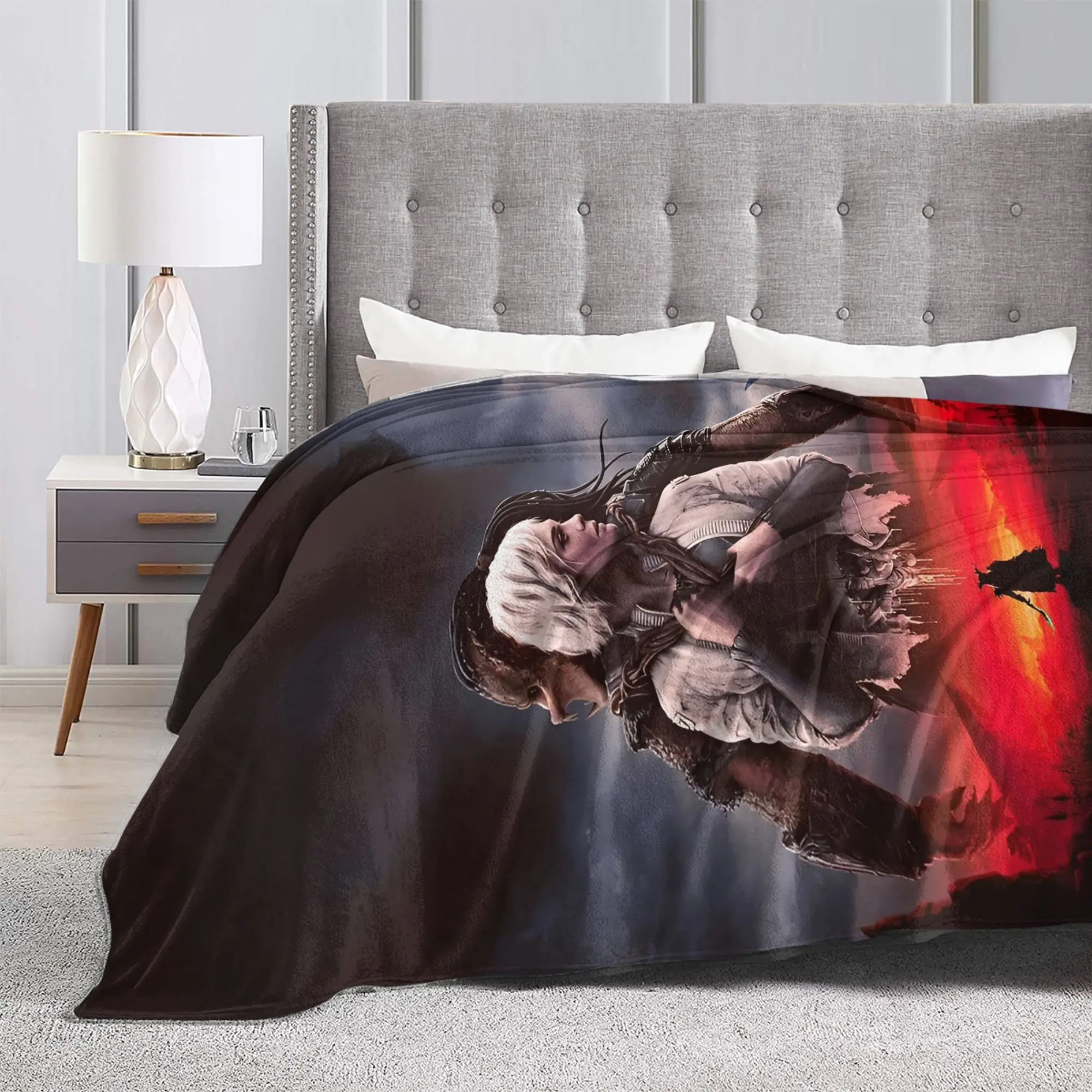 المفترس: بطانيات Badlands الفانيلا الاسترخاء، بطانيات رمي خفيفة الوزن ورقيقة لمفارش غرفة النوم