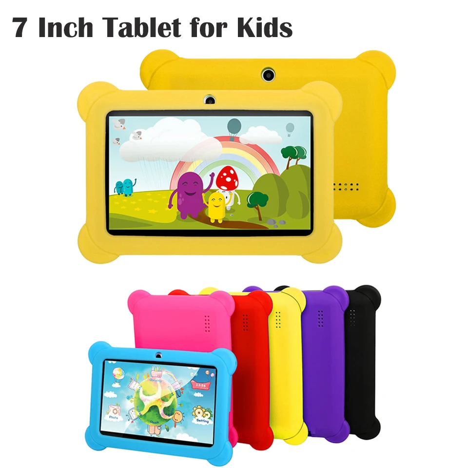 Android 10 Learning Tablet for Kids 7 Inch 2GB 16GB Kids Tablet Toddler Educational Toy Gift for Children HD Dual Cameras