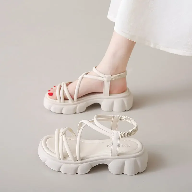 

Ladies Shoes Sabot Women's Sandals Roman Style Footwear Cheap Liquidation New Breathable Fashion Original Summer Shoe On Sale