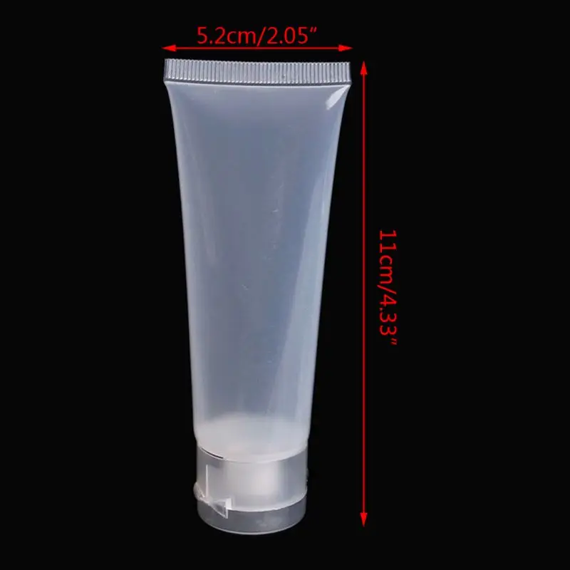 1Pc Empty Plastic Portable Tubes Squeeze Cosmetic Cream Lotion Travel Bottle Dropship