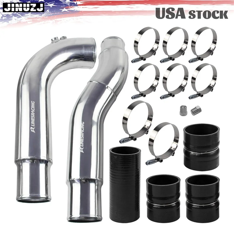 Ladeluftkühler-poliertes Rohrset und Stiefel für 2007,5–2009 Dodge Ram 2500 3500 6,7 l