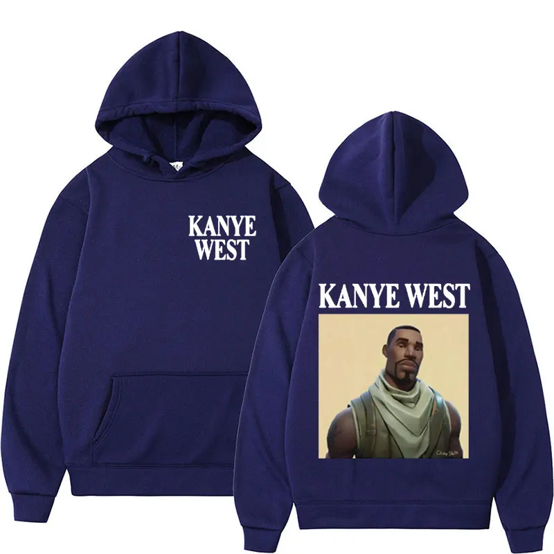 Śmieszna bluza z kapturem Kanye West Meme męska bluza z kapturem w stylu Hip Hop Rap męska moda damska swetry oversize bluza Streetwear