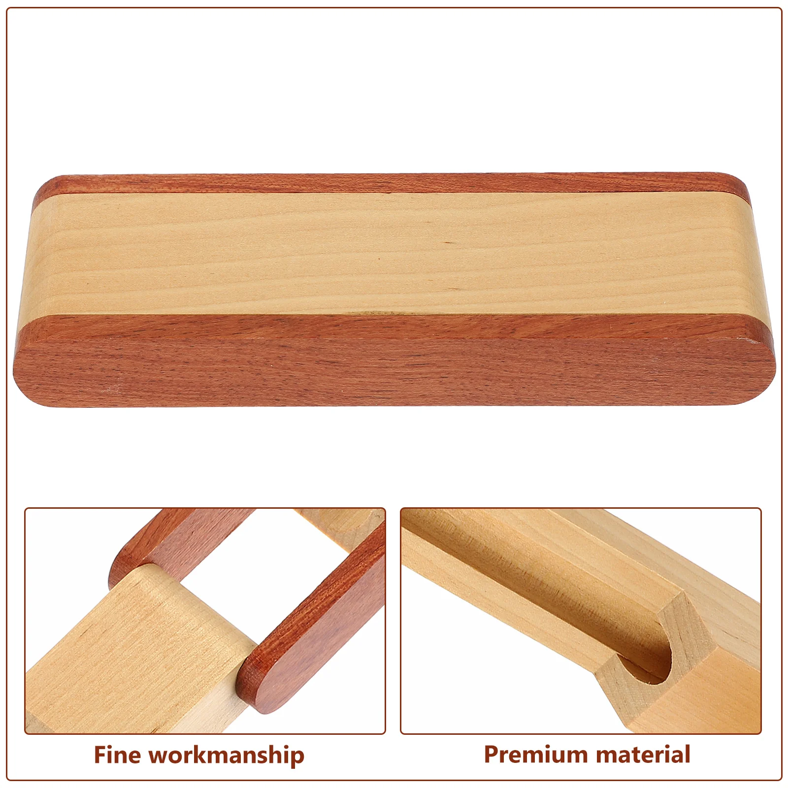 Caja de madera para bolígrafos, contenedores, estuche para lápices, organizador vacío, soporte individual, tubo de almacenamiento decorativo para embalaje de regalo