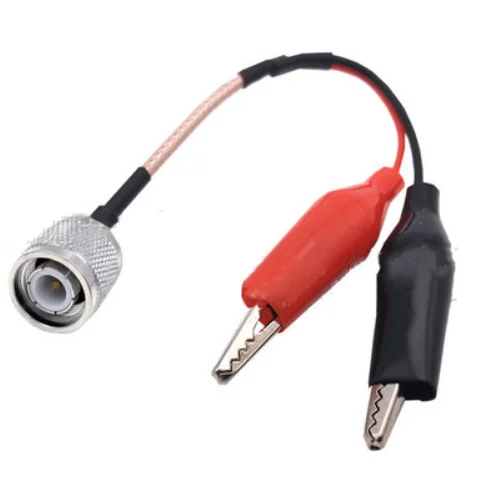 

New RG316 Cable TNC Male Plug to Dual Alligator Clips Red&Black Tester Lead Wire Connector