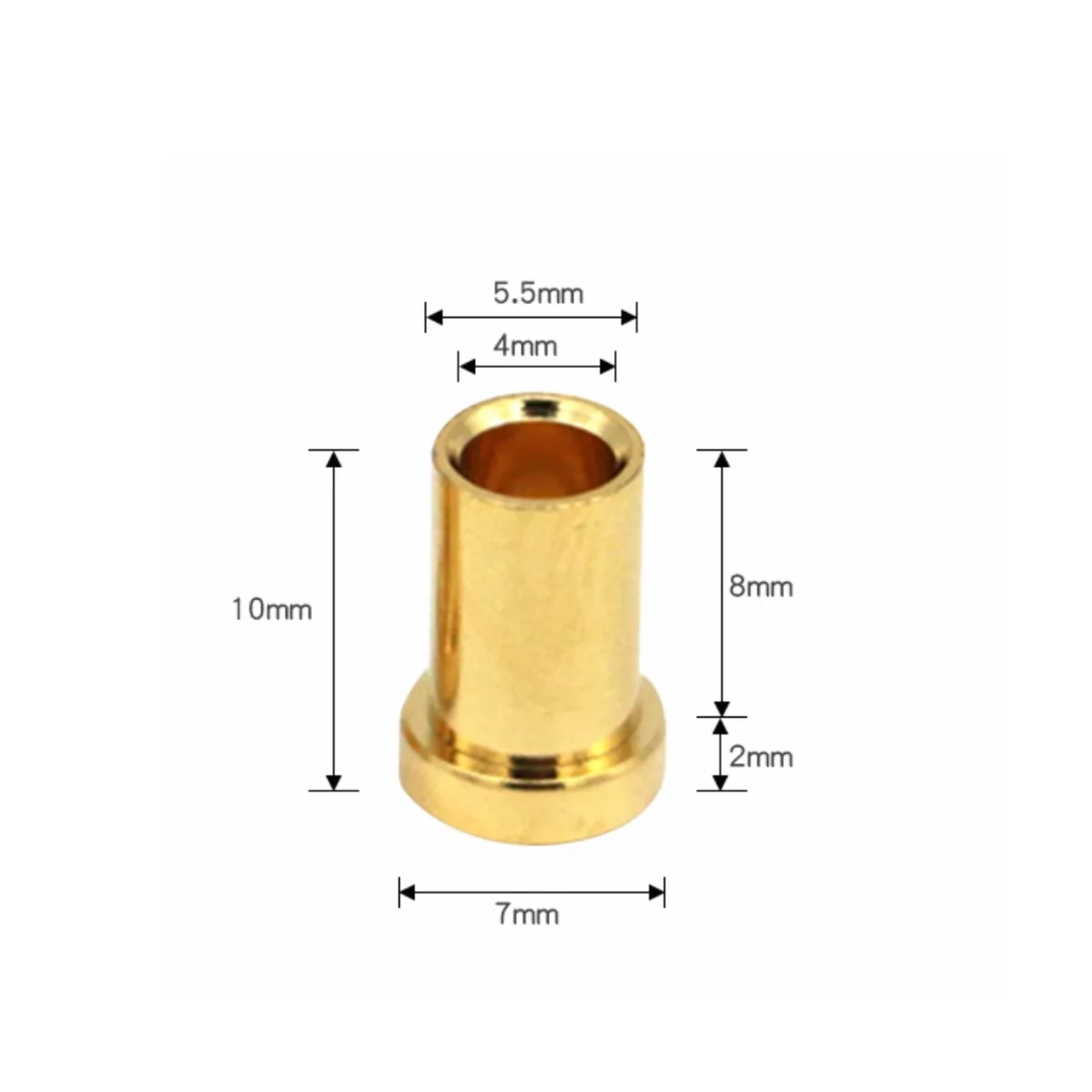 

Copper Gold-Plated Panel Female Hole Connector Plug-In