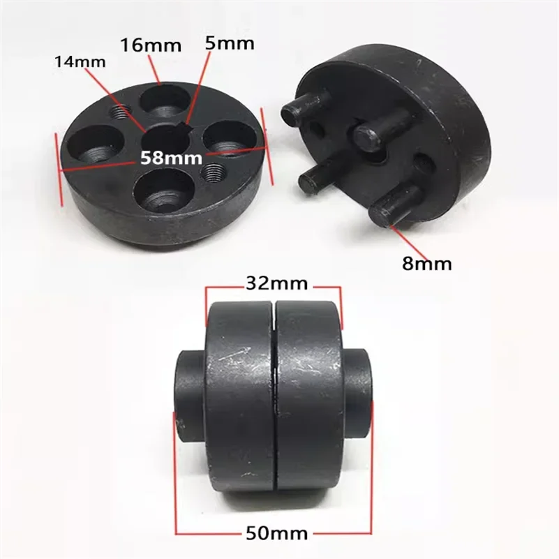 

Wire Cutting Machine Parts Wirecut EDM Coupling Outer Diameter 58 * 50mm Wire Feeder Motor Connector UNIVERSAL
