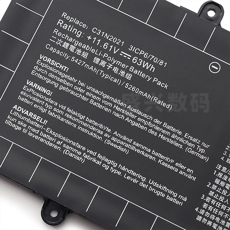 Suozhan C31N2021 Laptop Battery for Asus Zenbook 14 Flip Oled Un5401 14x Ux5401z UX5401 UX5400E UM5400QA UM5401QA UM5401RA
