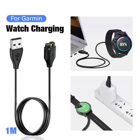 New For Garmin Fenix 7 7S 7X 6 6S 6X 5 5X 5S Vivoactive 3 Forerunner 945 935 245 Instinct 2 USB Charging Cable Data Cord Charger