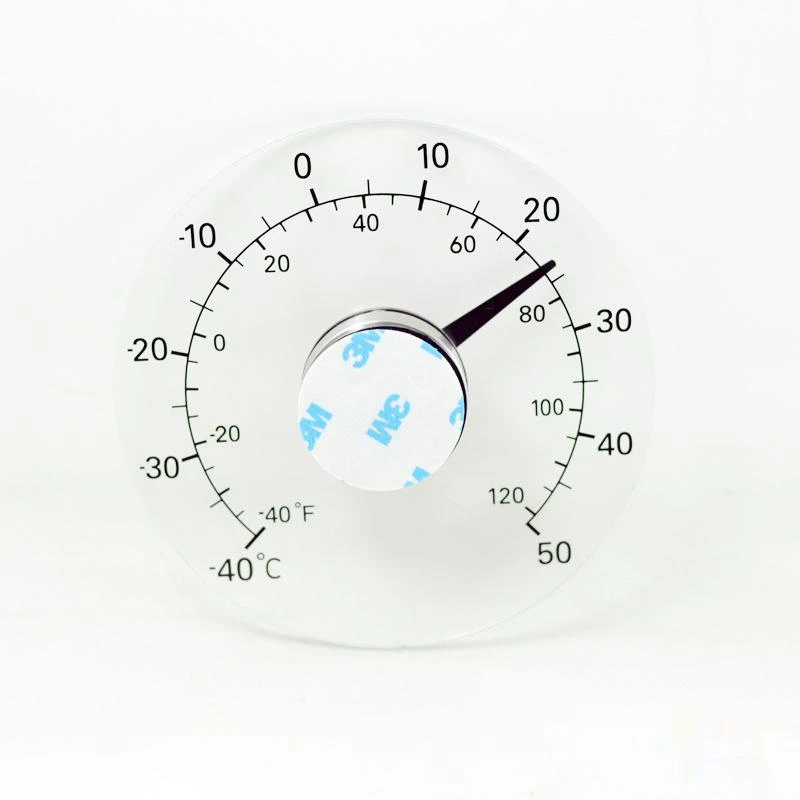 Pointer Outdoor Thermometer Door and Window Glass Adhesive Waterproof Outdoor Greenhouse Temperature