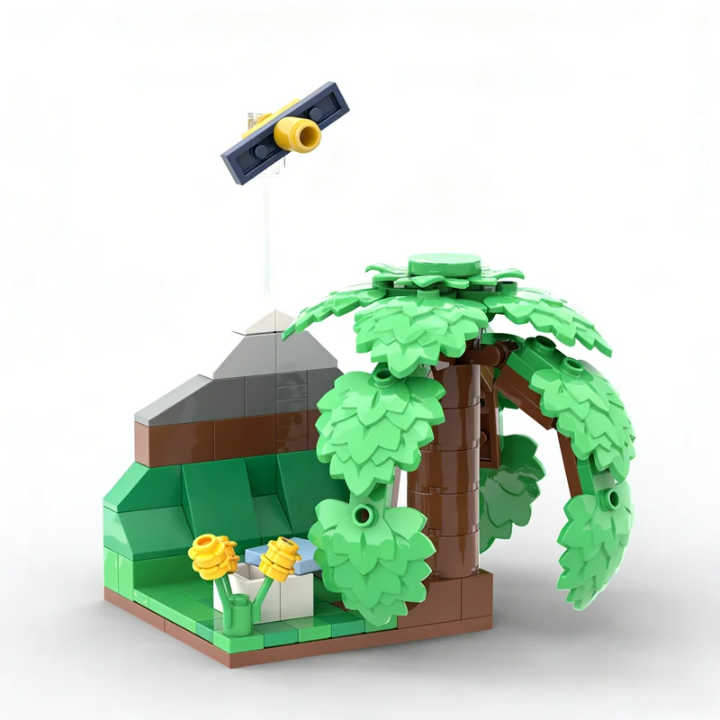 

126pcs MOC City The Happy Geocacher Model Building Blocks Construction DIY Assemble Creative Idea Toy Festival Gift Education