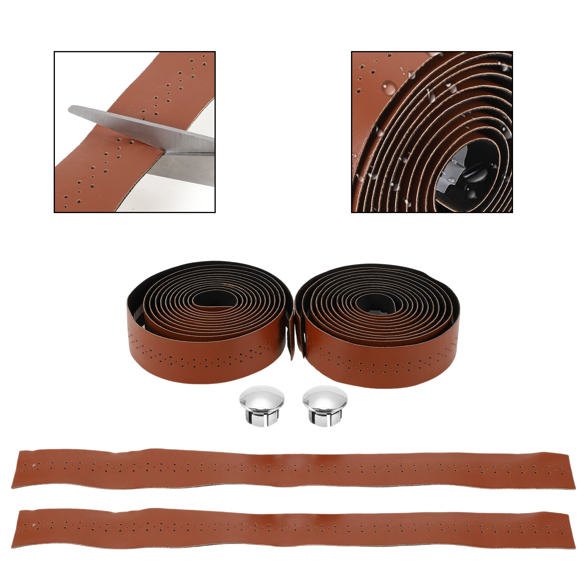 

Лента на руль велосипеда X Autohaux с нескользящим отверстием | Лента для руля велосипеда, коричневая, 1 пара