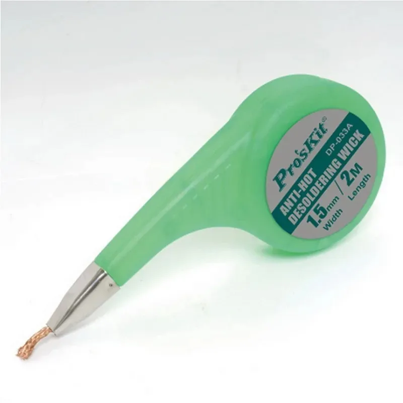 Imagem -06 - Solda Wick Removedor com Roda do Polegar Desoldering Trança Vácuo Distribuidor Pcs